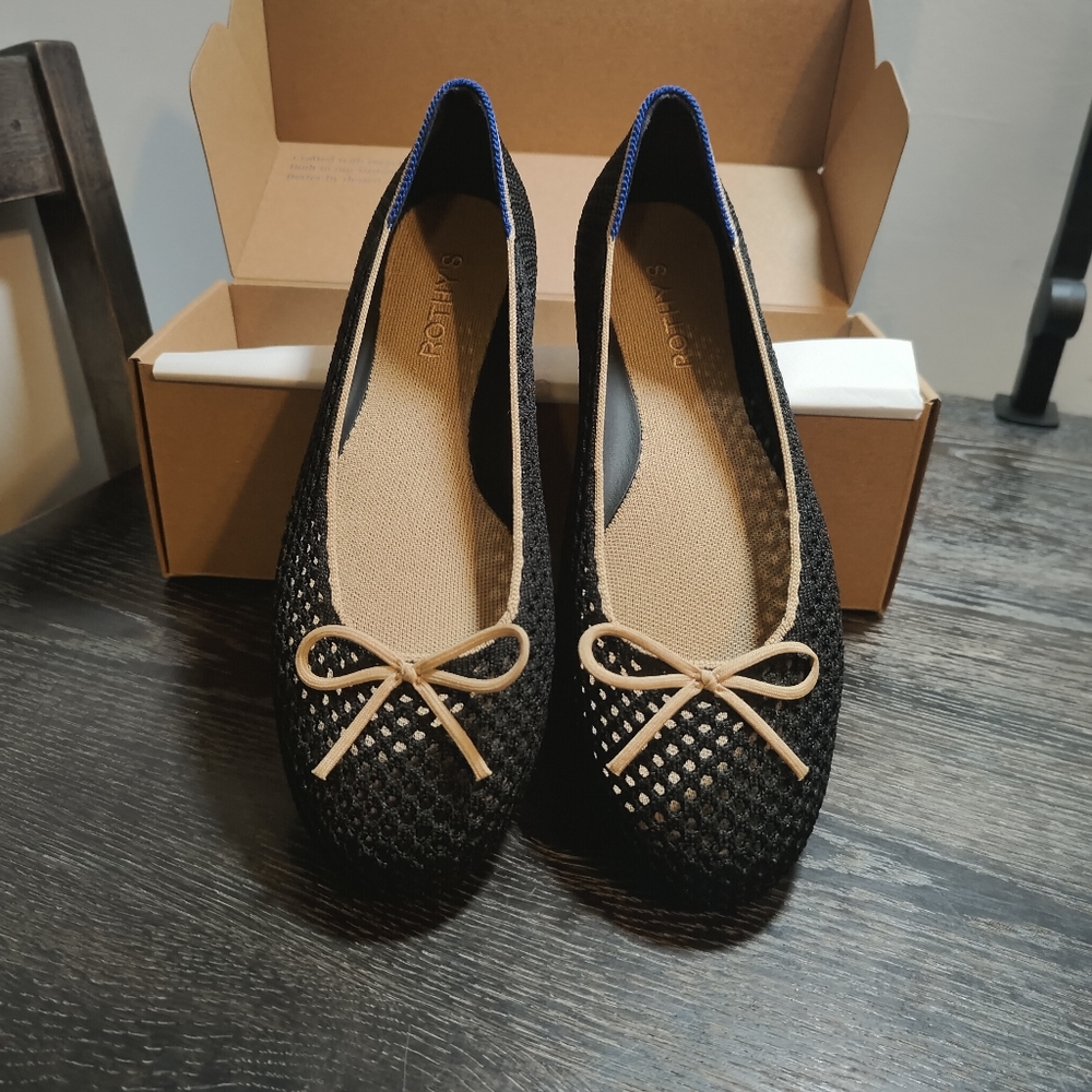 NOIR MESH THE BALLET FLAT